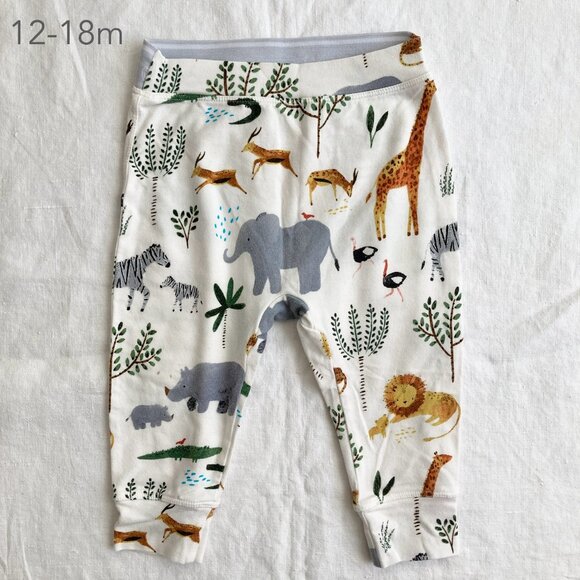 Loulou Lollipop Other - 💙2/$25 Loulou Lollipop 12-18 Months Baby Toddler Safari Animals White Pants